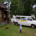 2008. gadā humānās palīdzības sūtījums Rēzeknes draudzes nams.